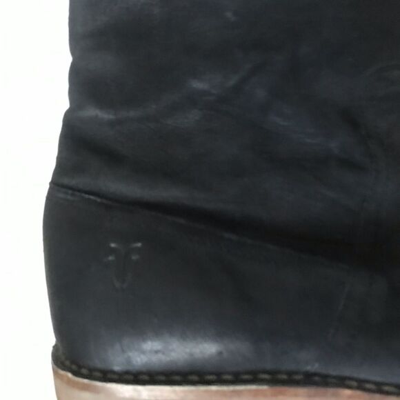 Frye Celia over the knee black leather boots NWOT - Picture 6 of 10